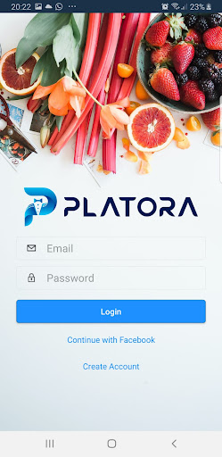 Android application Platora screenshort