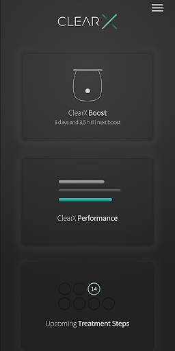 Android application ClearX screenshort