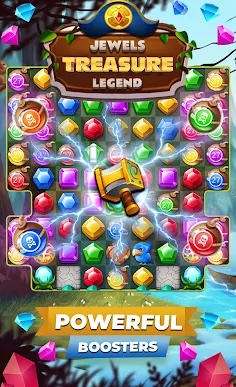 Jewels Treasures Match 3 Pro - Screenshot 1