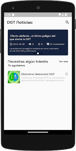 Android application Distintivo Ambiental DGT screenshort