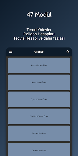 Android application Geohub - Haritacı screenshort