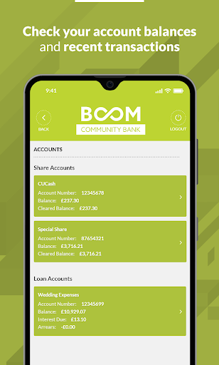 BOOM Community Bank Screen 2