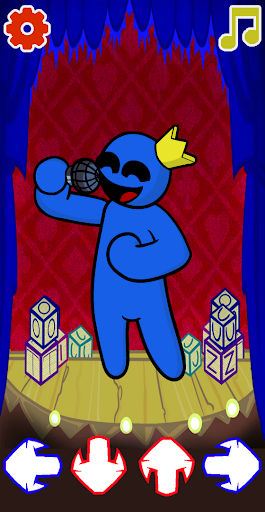 Rainbow Friends FNF Blue Mod