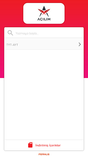 Android application Açılım Video Çözüm screenshort