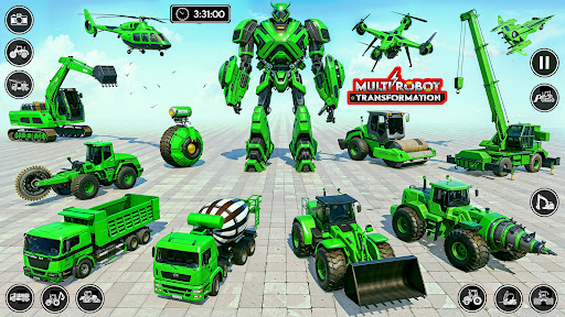 Robot Transform Car Games 3D Screen 2