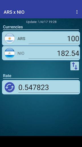 Android application Argentine Peso x Cordoba Oro screenshort