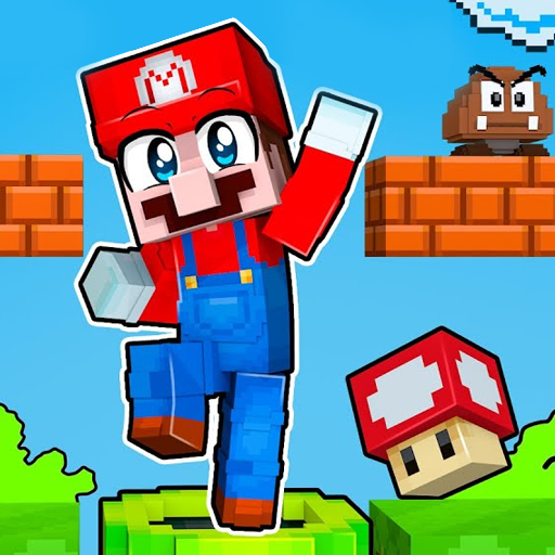 Minecraft como un juego de plataformas 2D tipo Mario Bros