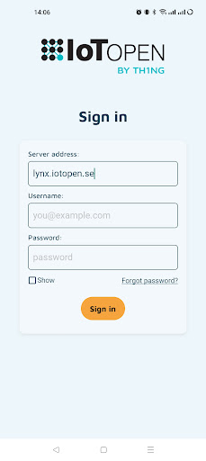 Android application Sensor App screenshort