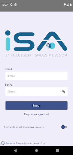 Android application iSA-Intelligent Sales Advisor screenshort