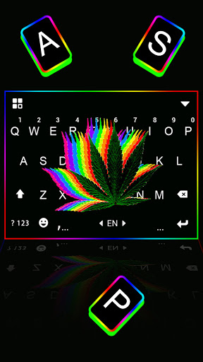 Neon Color Weed Live Keyboard Screen 2