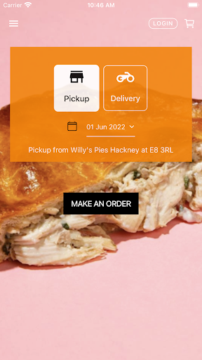 Android application Willy's Pies screenshort