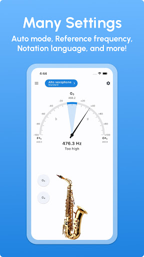 Screenshot of Saxophone Tuner - LikeTones