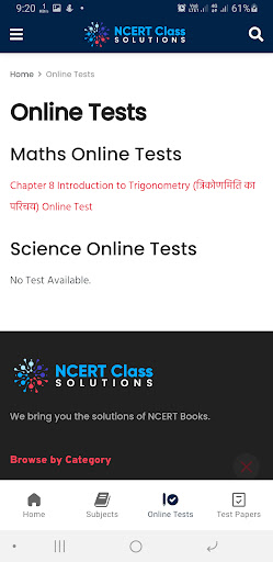 NCERT Class 10 Solutions Screen 3
