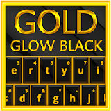 Gold Glow Black Keyboard Theme icon