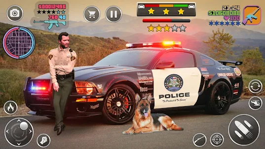 Thief chase police car games