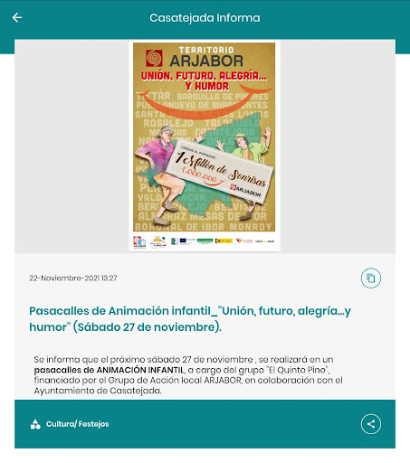 Casatejada Informa Screen 3