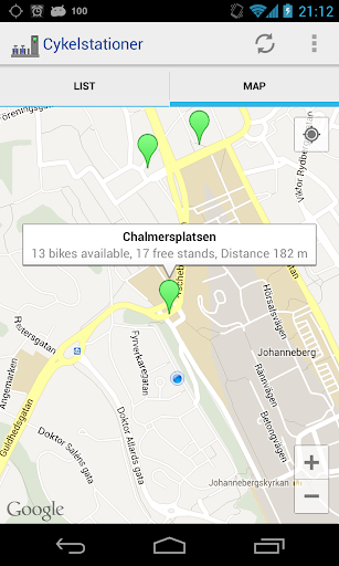 Cykelstationer Screen 2
