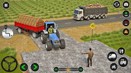 트랙터 운전: 농업 3D