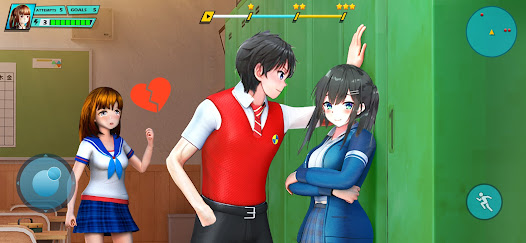 Captura 10 School Love Life: Anime Games android