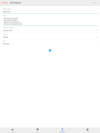 Pray Through Prayer List App