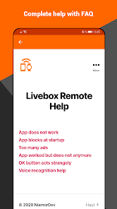 Original Orange Livebox Play TV Decoder Remote (Ref#C-856)