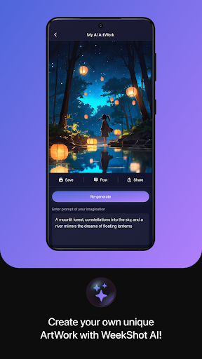 Weekshot: Earn with AI & likes Screen 2