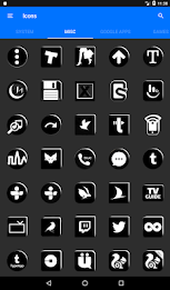 Flat Black and White Icon Pack poster 16