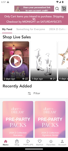 Screenshot of Bling by Ambyrco