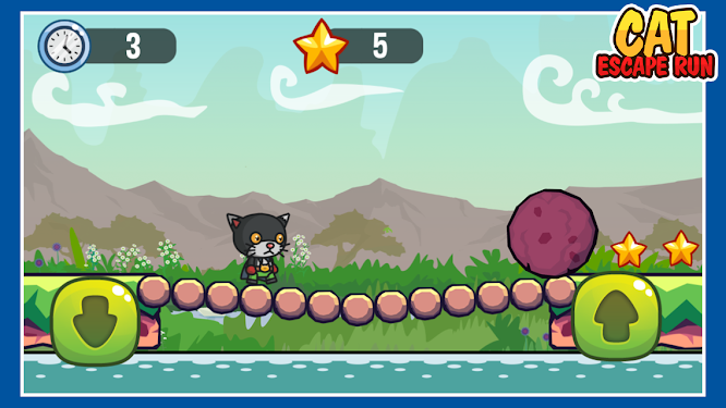 #4. Cat Escape Run (Android) By: PenCraft Games