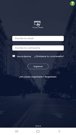 Android application Parada On Line screenshort