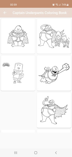 Captain Underpants Coloring Screen 2