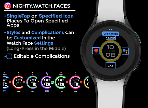 Varinight - watch face screenshot 5