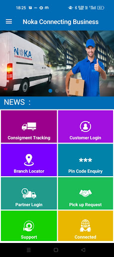 Android application Noka Freight Carrier screenshort