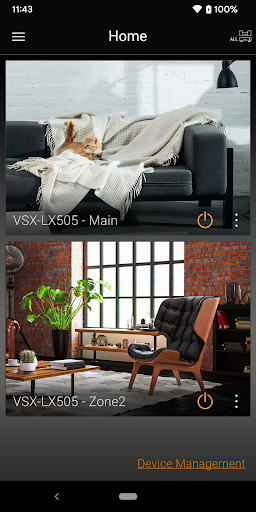 Android application Pioneer Remote App screenshort