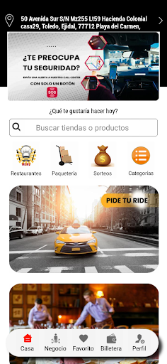 Android application Mexride screenshort