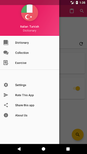 Android application Japanese Portuguese Dictionary screenshort