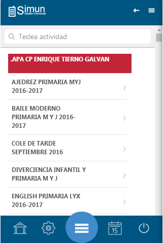 Simun gestión online Screen 3
