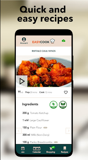 Android application EasyCook - Plan, shop and cook screenshort