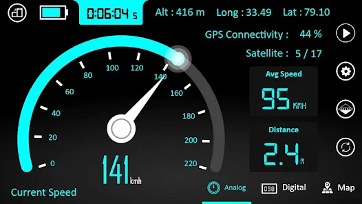 Compteur de vitesse GPS pour application mobile SKY-RC