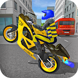 Police Motorbike Race Simulator 3D icon