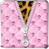 Luxury Pink Zipper Lock Screen icon