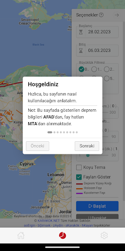 eDeprem - Dinamik Haritalar Screen 3