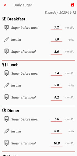 Sugar Trackr Screen 3