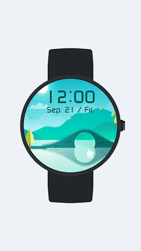 Android application Bridge Digital Watch Face screenshort