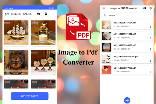 Android application Simple Image to PDF converter screenshort