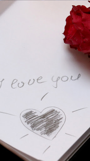 Android application i love you wallpaper screenshort