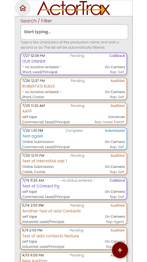 ActorTrax Screen 3