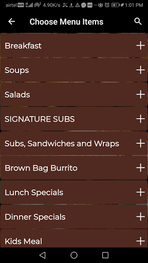 Brown Bag Sub Shoppe Screen 3