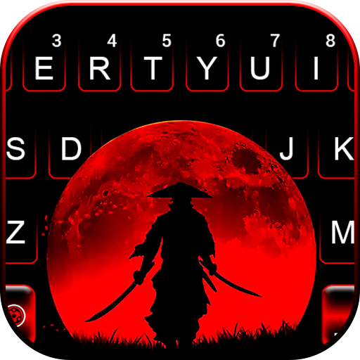 Red Moon Samurai Keyboard Back logo