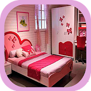 Girl Bedroom Decoration Design  Icon
